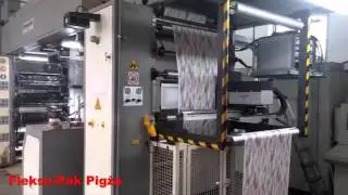 flexo printing at Flekso Pak Sp. zo.o. in Poland ; Flexodruck ; druk fleksograficzny