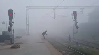 barauni railway  station bihar visibiliti zero