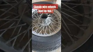 ⚠️ DON'T DO THIS ! wheels powdercoating  #automobile #diy #restoration #mgb #wirewheels wire wheels