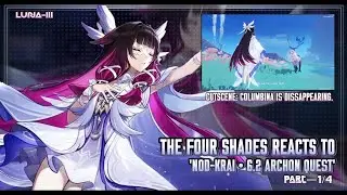 🌙Реакция The 4 Shades на 'LUNA-III' &bull; Видеосцена: Коломбина исчезает || TEYVAT X GL2 || Часть 1/4