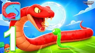 Snake Clash! - Gameplay Walkthrough Part 1 - Become The Biggest Snake (Android, iOS)