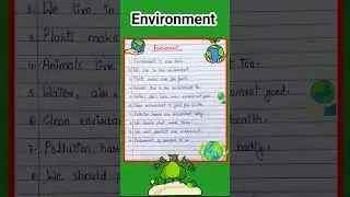 10 Lines Essay On Environment in English/Essay On Environment in English/World Environment Day 2025