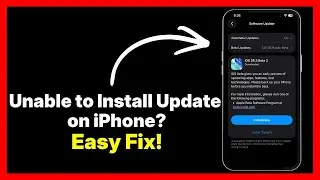 Unable to Install Update on iPhone? FIX iOS Error Now