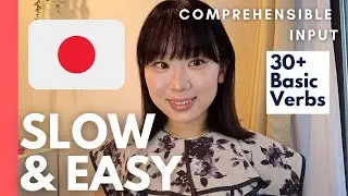 JLPT N4 Listening Practice 🇯🇵 Rainy Day in Japan | 30+ Basic Verbs | Comprehensible Input