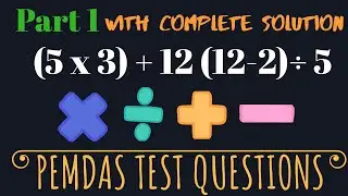 PEMDAS TEST QUESTIONS PART 1 | Civil Service Exam Reviewer 2022