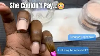 Client Couldn&rsquo;t Pay for Her Nails&hellip; So I Had to Keep Her Phone 😳| Nail chronicles: ep2