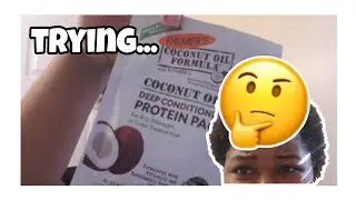 Trying coconut oil formula deep conditioning