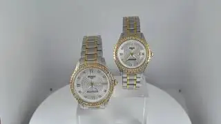 NIBOSI Gold Diamond White Face Women's Luxury Watch