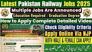 Pakistan Railway Jobs 2025 Online Apply | Latest Government Jobs in Pakistan | Railway Jobs 2025