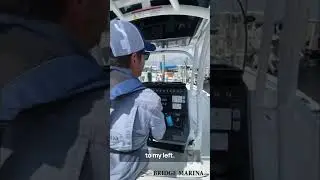Leaving a Close Quarters Boat Slip: Bridge Marina Docking Tips #shorts
