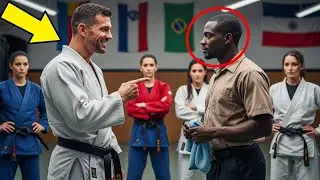 BLACK BELT DARED A JANITOR TO SPAR FOR FUN &mdash; WHAT HE DID IN 3 SECONDS FROZE EVERYONE