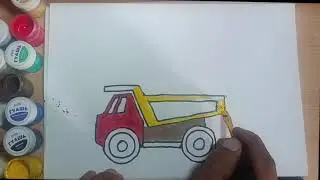 🚚 Dump Truck Drawing for Kids 🎨 @SuhrobjonKarimov-u8k🎨 Easy Truck Drawing | Kids Art 