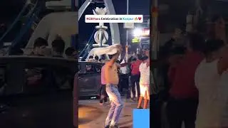 RCB Fans Celebration in Kanpur 🔥❤️Follow for more #kanpur #rcb #viratkohli #ipl