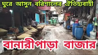 বানারীপাড়া বাজার, বানারীপাড়া উপজেলা, বরিশাল। Banaripara Bazar, Banaripara Upazila, Barisal.