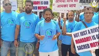 Together For Mahadei Movement by RGP held outside of NIO, Dona Paula
