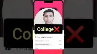 College 🆚 Branch। 2023 #college #shorts