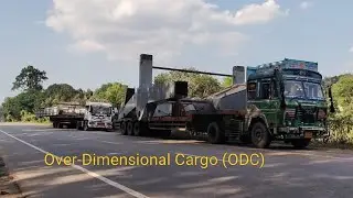 Over-Dimensional Cargo (ODC) 18 wheeler tector trailer nh-30 