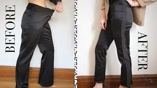 DENIM TUXEDO PANTS | Why You Should Really Go Thrifting
