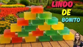 🔴COMO FAZER SABÃO GLICERINADO COM AÇÚCAR E ÁGUA – TÃO TRANSPARENTE QUE PARECE VIDRO!!