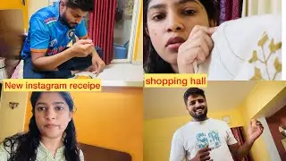 Aaj Vaibhav kuthe gele hote Divasbhar ? Shopping Hall  Ani me try keli ek new instagram receipe🤗