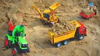 Diy Mini Tractor and jcb track video | जेसीबी और ट्रैक की वीडियो  | #video #cartoon 