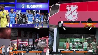🚍 Nueva Entrada Liga Colombiana con Micros de Equipos | PES 2021 & Football Life 2025