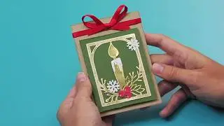 How to Make a Christmas Candle Card - Sizzix