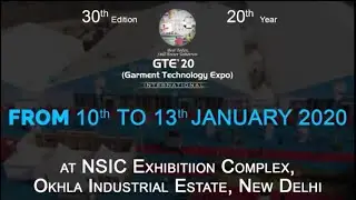 GTE 2020 New Delhi | India's Biggest Garment Technology Show - Garment Technology Expo
