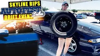 DRIFTING MY R32 SKYLINE AT CLEAN CULTURE DALLAS EVENT 2023