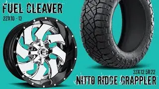 Fuel Offroad Cleaver 22x10 -13 Nitto Ridge Grappler 33x12.5R22