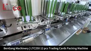 LTC250 12pcs Italian Brainrot Trading Cards Sticker Packer Scratch Free Packaging Flowpack Machine