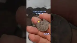 COIN COLLECTING: UNITED KINGDOM 1827 HALF PENNY #coin #coinsworthmoney #treasuresearch #collection
