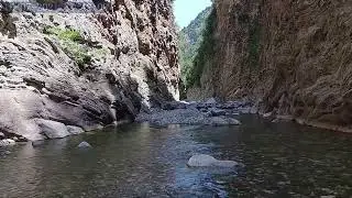 Motorcycling in Greece. Central Greece Panta Vrechi Gorge