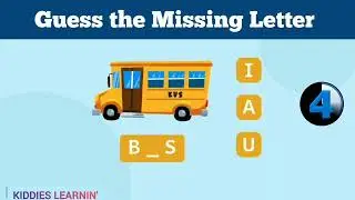 Guess The Missing Letters Quiz? Kindergarten Kids Learning | Kids Education | Quiz For Kids