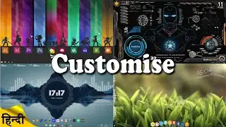 How to Customize Desktop using Rainmeter Tool - Font, Icon, Clock, Visualization