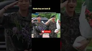 RM &V Military Discharge Ceremony 💜#rm #v #taehyung #bts #kpop #discharge #military #ceremony