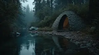 Misty River Retreat 🌲 Deep Sleep Acoustic Guitar (1 Hour)