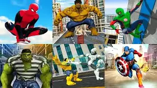 Scary Spider Hero, Incredible Monster, Captain Superhero, Robot City Walkthrough - Multiple Games