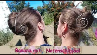 Banane mit Notenschlüssel von Senza Limiti