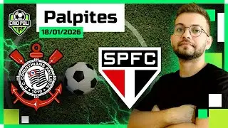 PALPITES E APOSTAS DE FUTEBOL PARA O DIA 18 01 2026 ( DOMINGO ) + BILHETE PRONTO