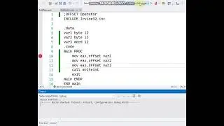 Offset Operator | Assembly language