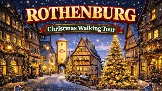 Rothenburg ob der Tauber Christmas Walking Tour | 4K HDR