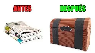 Сделайте сундук из газет, легко и просто своими руками - ✂️ Crafty DIY Recycling