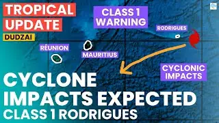 Rodrigues Class 1 Warning! Dudzai to Bring Large Waves to Mauritius & R&eacute;union...