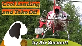 Air Zermatt - Beeindruckende Landung & Start auf der Guggialp VS