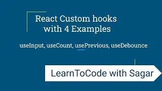 React custom hook with 4 examples