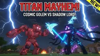 Minecraft mob battle | Giant Golem vs Giant Wether | Minecraft mod - 4 #minecraft