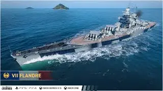 Линкор FLANDRE в World Of Warships Legends