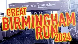 Great Birmingham Run 2024 - Half marathon race footage