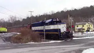 Nittany & Bald Eagle Railroad 1602 EMD GP8 at Axemann, PA 12-17-17